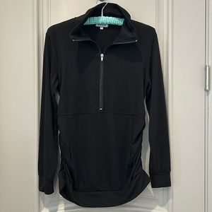 Ginkana Maternity Long Sleeve Half Zip Pullover
